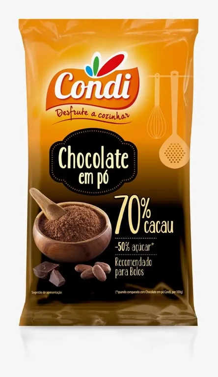 Chocolate Condi em pó 70% cacau 75 g