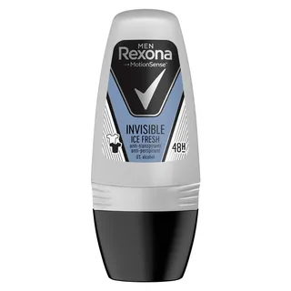 Desodorizante roll-on invisible, ice men Rexona men