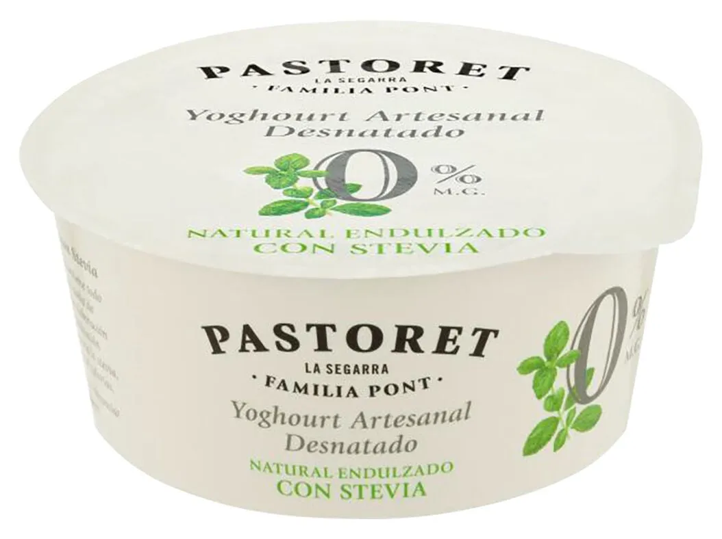 Iogurte Pastoret natural com stevia 0% gordura 125 g
