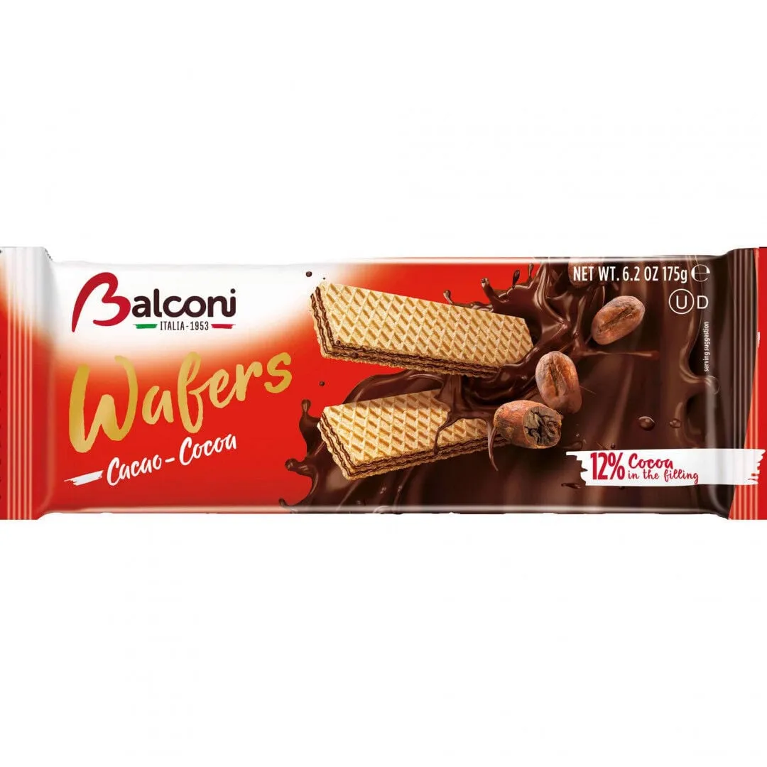 Bolachas Wafers com Cacau