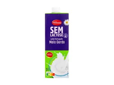 MILBONA Leite meio gordo sem lactose