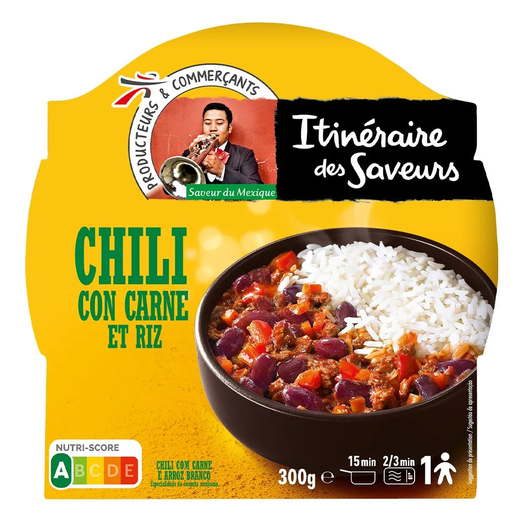 Chili com Carne e Arroz 300g
