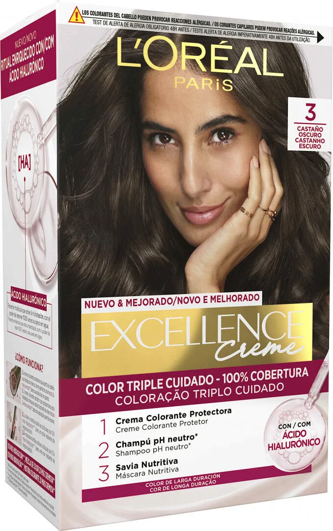 Coloração Excellence Castanho Escuro 3