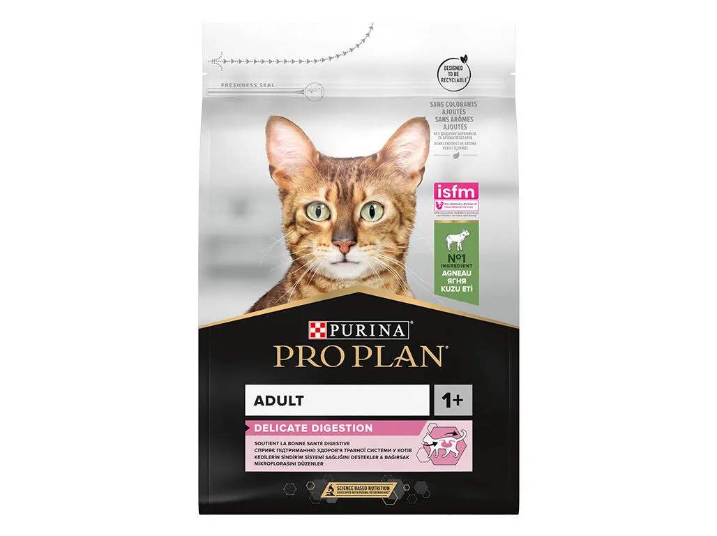 Ração gato PRO PLAN delicate borrego 3 kg