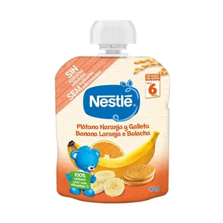 Bolsa de Fruta Banana Laranja e Bolacha Nestlé