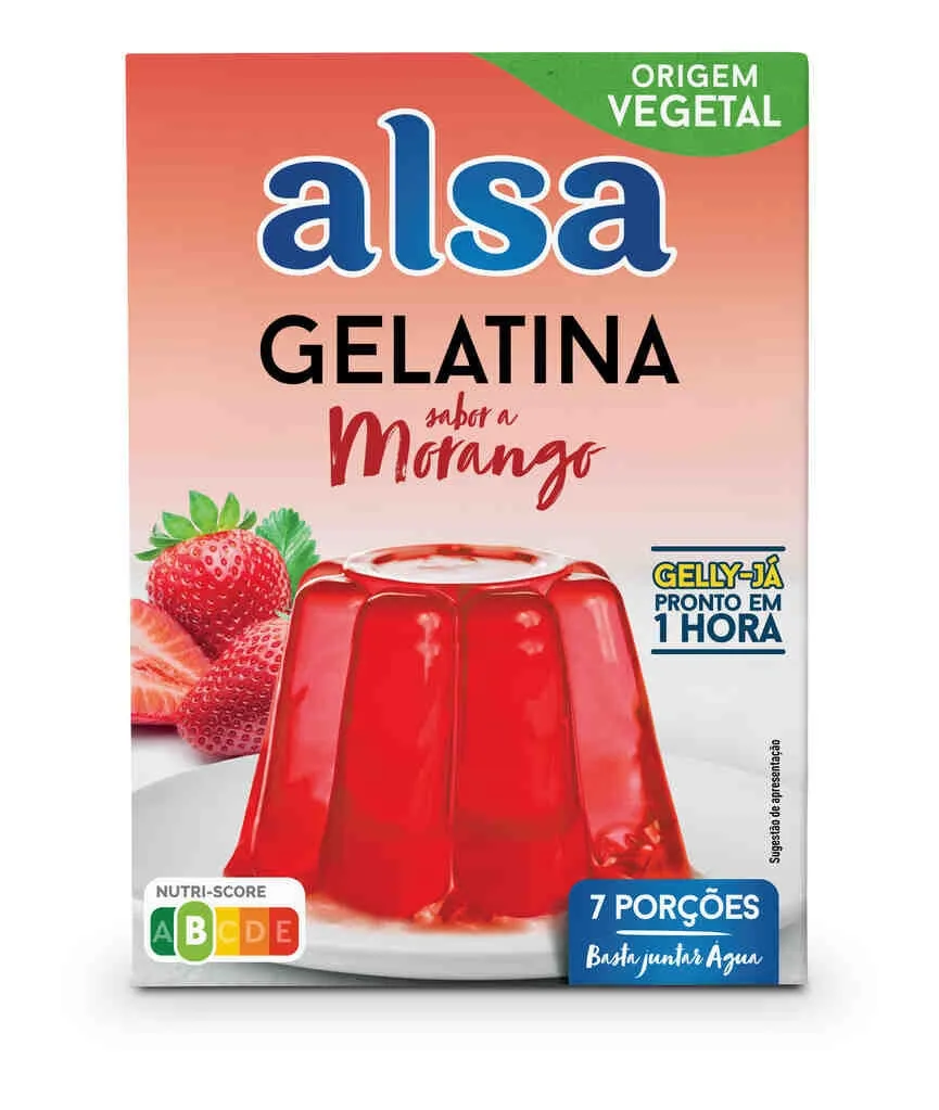 Gelatina em Pó de Morango