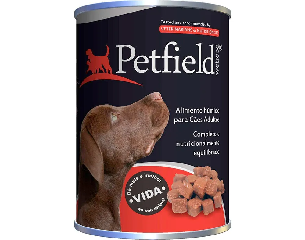 Comida húmida cão Petfield borrego 1250 g*