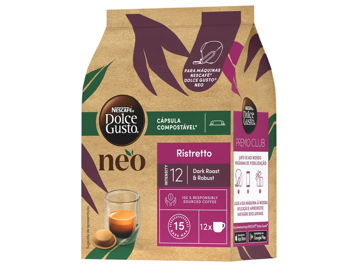 Cápsulas de café Dolce Gusto neo ristretto 12 un