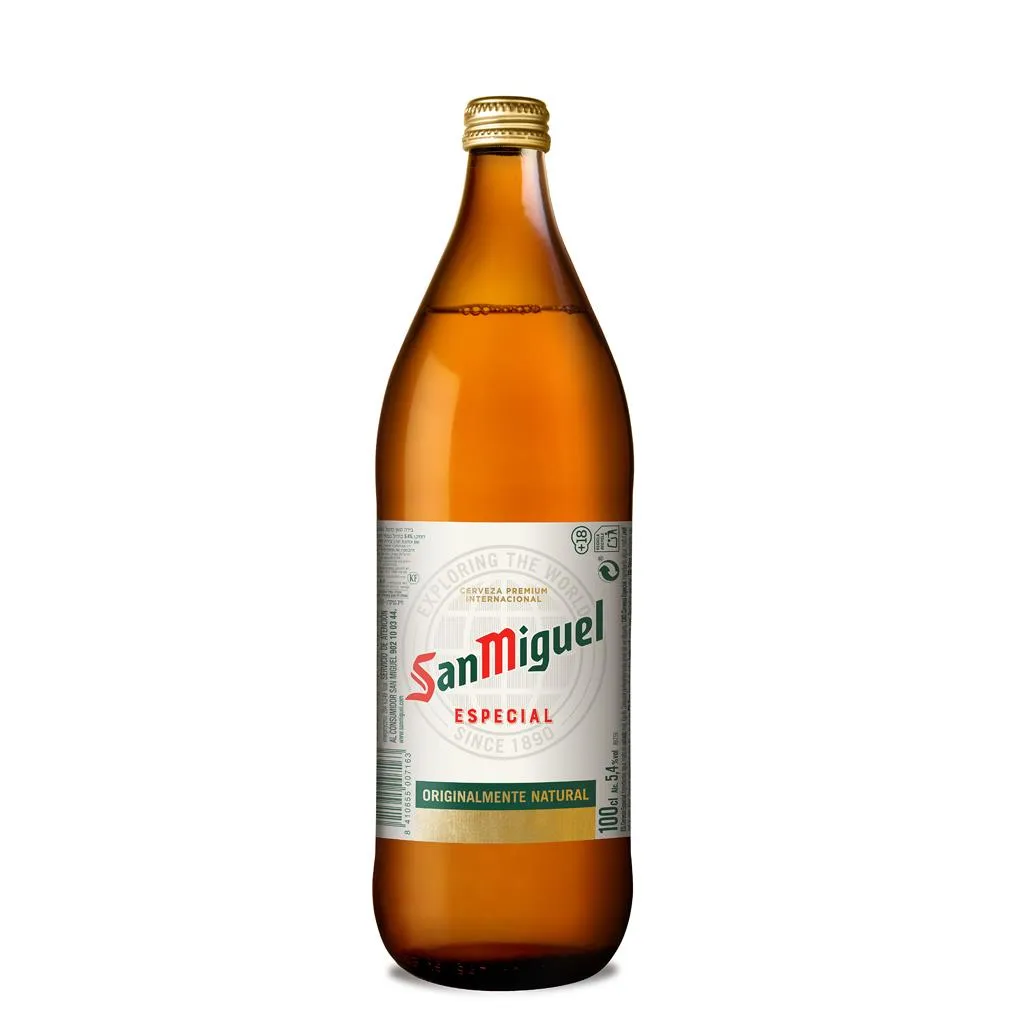 Cerveja san miguel embalagem, garrafa de 1 l