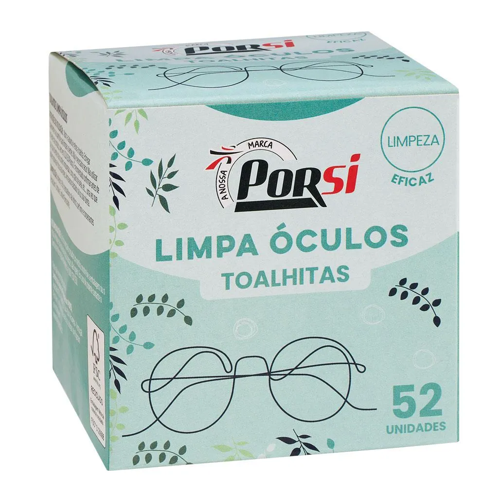 Toalhitas Limpa Óculos 52un