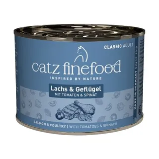 catz finefood latas - Pack económico: 12 x 200 g Salmão e aves