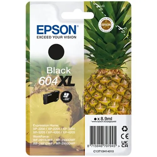 Tinteiro Epson 604 XL - Preto