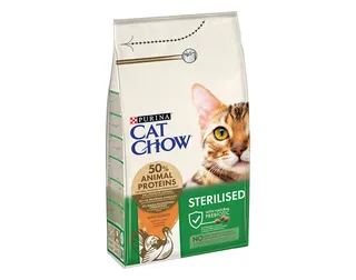 Ração para gato esteriliz CAT CHOW esterilizado peru 1,5 kg