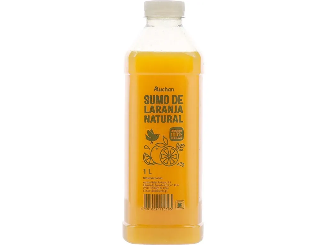 Sumo de laranja Auchan 1 L