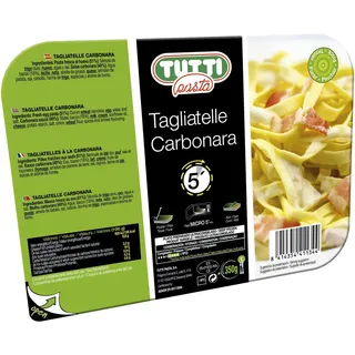 Tagliatelle a carbonara 350g Tuttipasta