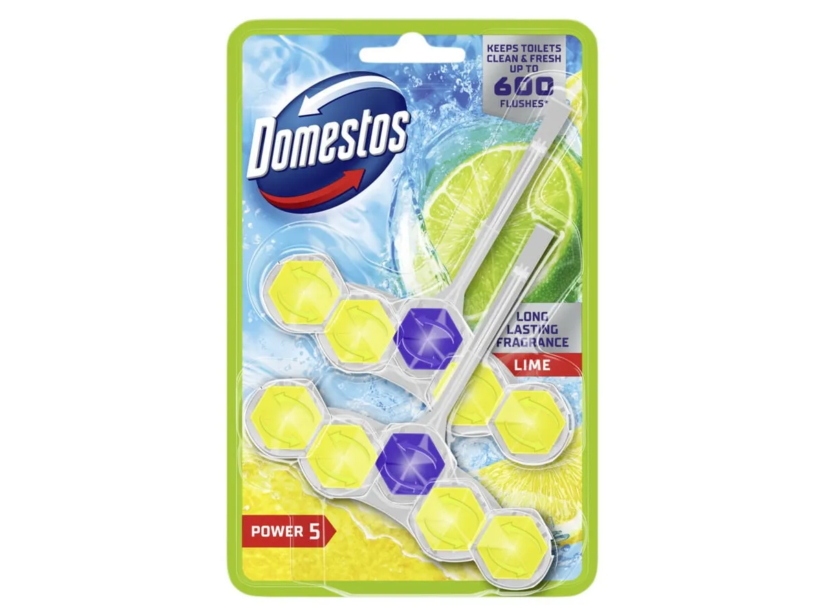 Bloco Domestos sanitário power 5 duo pack lime 110 g