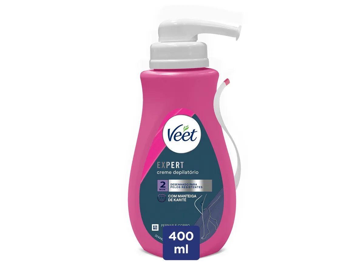 Creme depilatório VEET Expert pernas e corpo 400 ml
