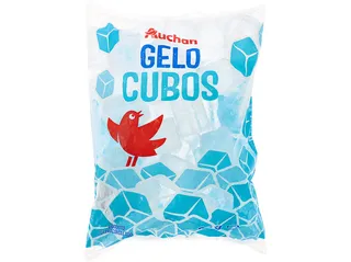 Gelo Auchan em cubos 2 kg