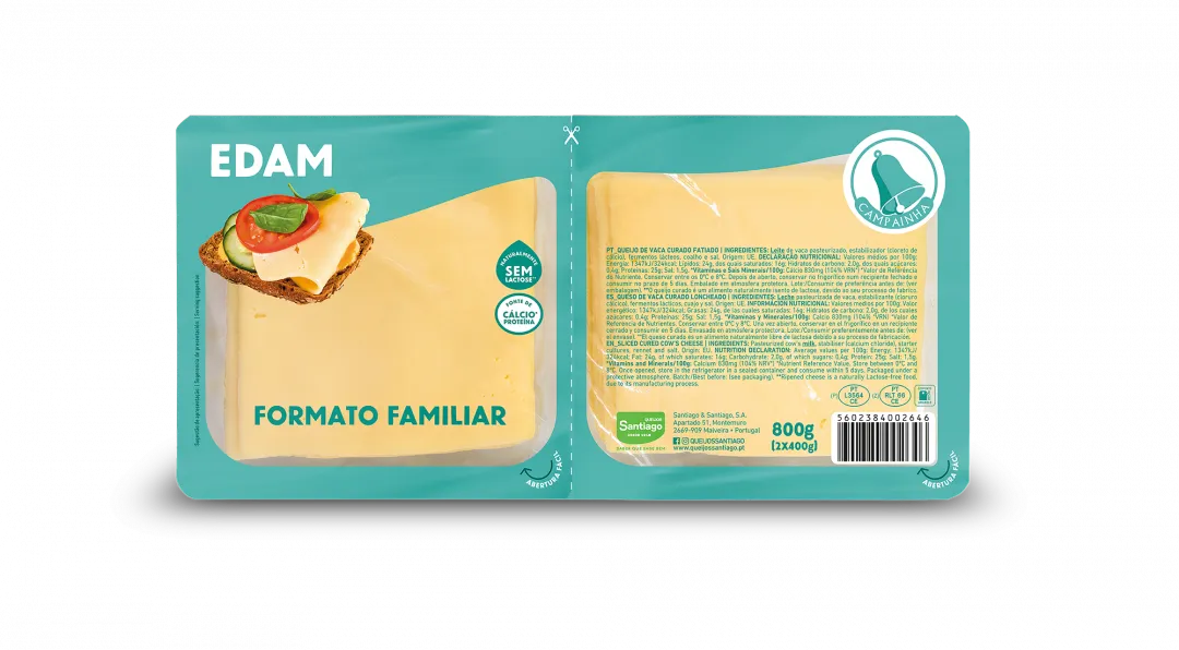 Queijo Edam Fatiado