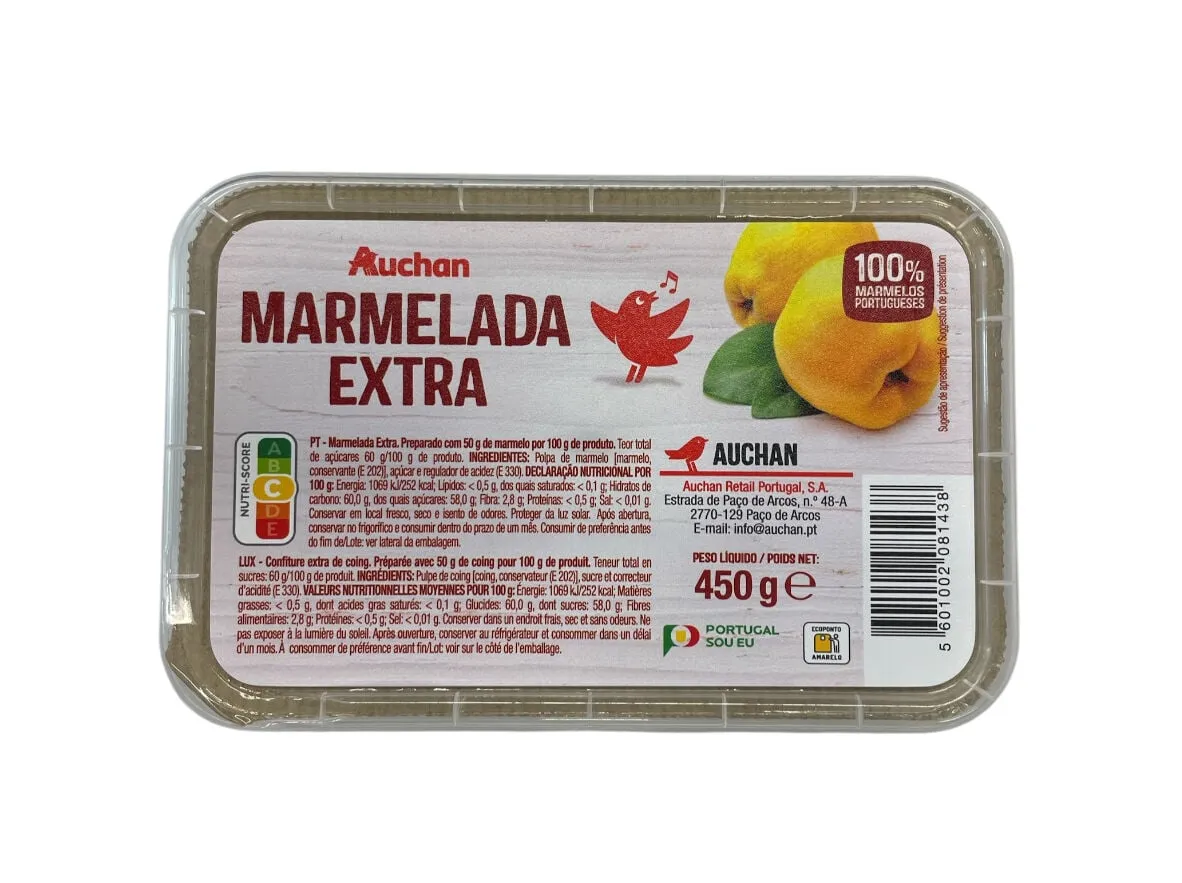 Marmelada Auchan extra 450 g