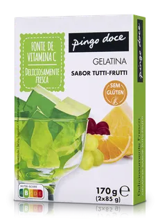 Gelatina em Pó de Tutti Frutti Pingo Doce
