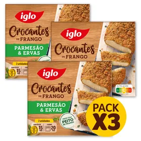 Crocantes de Frango Parmesão e Ervas Iglo