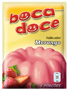 Pudim de Morango Boca Doce