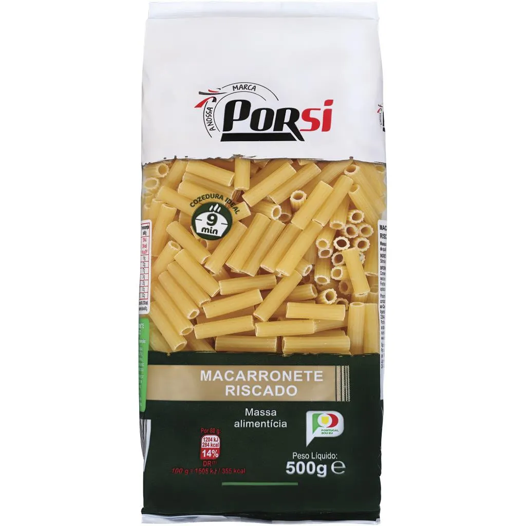Massa Macarronete Riscado 500g