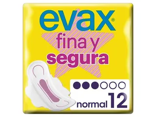 Pensos higiénicos fina & segura normal alas EVAX 12un