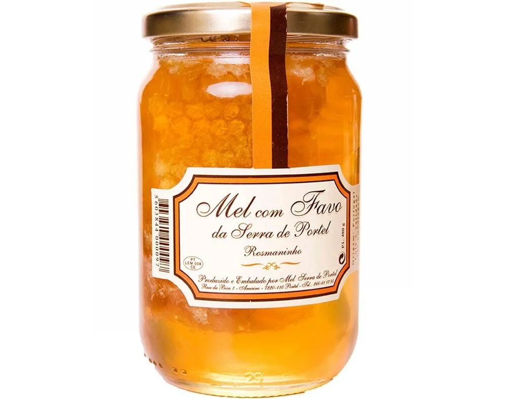 Mel Serra DE Portel rosmaninho frasco com favo 480 g
