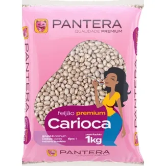 Feijão Carioca embalagem 1 kg - Pantera