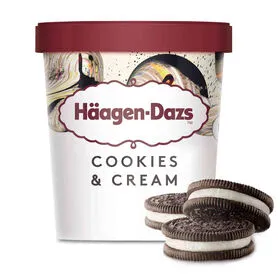 Gelado Cookies & Cream Häagen-Dazs